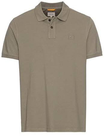 camel active Herren Kurzarm Poloshirt aus Baumwolle