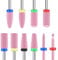 Depvko 10Pcs Ceramic Nail Drill Bits, Professional 3/32 Inch Electric e file Drill Bits for Nail Tech, Manicure Pedicure Tool for Acrylic Gel Nails, Safety Cuticle Bits for Nail File Remover Machine
