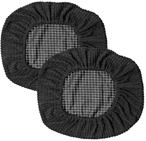 Lusofie 2 Pcs Chair Headrest Cover General Office Chair Headrest Attachment Gaming Chair Headrest Cover For Office Chair Gaming Chair Gaming Chair Head Cover(Black)