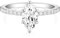 Titaniumcentral 2CT Bague de fiançailles pour femme en or et argent avec zircone marquise Alliance de mariage (argenté,Size 48 (15.3))