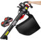 HYQNG 40V Cordless Leaf Blower & Vacuum Mulcher, Garden Vacuum And Blowers, 6 Speeds Brushless Battery Powered Blower Kit with 40L Collection Bag, 156CFM, 2 x 4.0Ah Battery