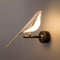 LOGT LED Wandlampe Innen Vogel Drehbar Tiere Bird Wandleuchten Bettlampe Gold 10W 3000K/4500K/6000K Metall Acryl Wandbeleuchtung Modern Deko für Schlafzimmer Wohnzimmer Kinderzimmer Esszimmer