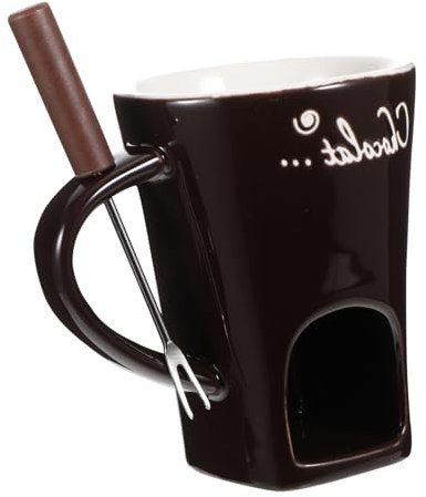 LABRIMP Schmelztiegel Aus Keramik Käsefondue-Set Butterfondue-Set Schokoladenschmelzschale Butterfondue Für Den Haushalt Robustes Material Für Den Langfristigen Gebrauch