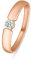 CHRIST Damen-Damenring 585er Rotgold 1 Diamant 54 Rotgold 32027003