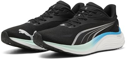 PUMA Herren Electrify Nitro 4 Straßen-Laufschuh, Black Mint Melt Speed Blue, 48.5 EU