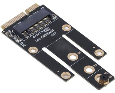 FILFEEL Scheda Adattatore Mini PCIe a M.2 NGFF, Convertitore Mini PCI Express di Rete Wireless 5G 4G 3G, Slot NANO SIM, Plug and Play, Supporta più Interfacce Modem, per SSI, PCIe 1X,