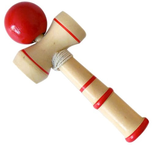 Womsclo Kendama, 5, 3x2, 2 Zoll Holz Kendama Spielzeug, leicht zu Spielen klassisches Japanisches Spielzeug Übungskörperkoordination und -Kontrolle, für Anfänger und Profi
