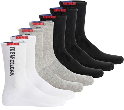 FC Barcelona Kinder Socken, 5er-Pack | Offizielles Lizenzprodukt, Set, Fangeschenk