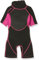 Trespass Scubadive, Black / Passion Pink, 2/3, Kurzer 3mm-Neoprenanzug mit 7mm-Reißverschluss für Kinder / Mädchen 2-16 Jahre, 2-3 Jahre, Schwarz
