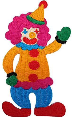 Clown Patch Bestickt Abzeichen Eisen/Nähen auf Kostüm T Shirt Jeans Jacke Hat Tasche