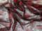 Minerva Crafts Spinnennetz-Netzstoff, rot, Meterware