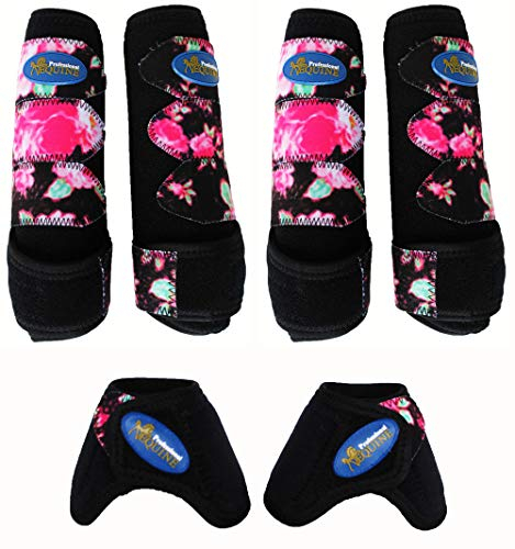 Pferd Medium Professionelle Equine Sport-Medizin Splint-Boots Springglocken 4135d