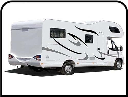 adesivi per CAMPER grafica in vinile adesivi decalcomanie Set Van RV Caravan Motorhome roulotte x 16 adesivi kit completo - grafica 02 (COLORI COME IN FOTO)