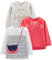 Simple Joys by Carter's Girls' 3-Pack Graphic Long-Sleeve Tees T-Shirt Set, Glitter/Kitty/Purse, 4 Years (Pack of 3)