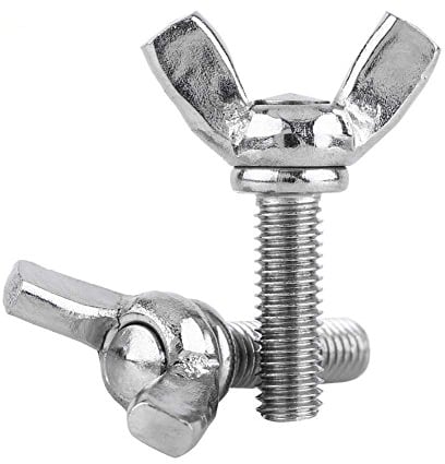 Flügelschrauben, M5 304 Edelstahl, Flügelschraube, Maschinenbefestigung in 8 Stilen (M5 x 20 mm), 5 Stück