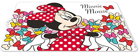 0428, Minnie Baby Placemat; Minnie Mouse; Dimensions 43x29cm; Reusable Plastic Product; BPA Free.