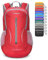 ZOMAKE Ultraleicht Faltbarer Rucksack Packbare Backpacks 25L,Kleiner Faltbar Wanderrucksack Wasserdicht für Damen Herren Outdoor Wandern(Rot)
