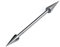 Paula & Fritz® UNIVERSAL Industrial Stab Piercing Straight Barbell Spikes Verschiedene Größen Edelstahl Chirurgenstahl 316L BS02-1610