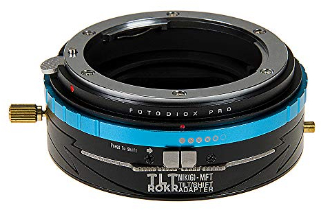 Fotodiox Pro TLT ROKR Tilt/Shift Lens Adapter Compatible with Nikon Nikkor F Mount G-Type D/SLR Lenses on Micro Four Thirds Mount Cameras