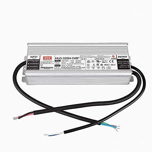 HLG-320H-24B LED Netzteil Trafo Mean Well HLG-320H-24B SNT 24V/DC/0-13,3A/ 320W IP67 LED Transformator für LED Beleuchtung