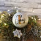 Personalisierte Weihnachtskugel - mit Namen - Initiale oder Motiv - aus Glas - ca. 6cm Durchmesser - Weiß und Schwarz - glänzend und matt - Geschenk für Freunde - Familie und Kollegen