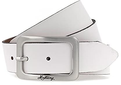 MUSTANG Woman´s Leather Belt 3.5 W85 White