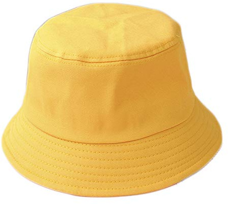 B-HOT 2Pcs Bobs Été pour Adulte Enfant Chapeau de Pêche Soleil Jaune