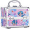 Joligrace Kosmetikkoffer Schminkkoffer mädchen Make up Koffer mit Spiegel Abschließbare Beauty Case Schmuckkoffer Multikoffer,Meerjungfrau