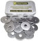 Rondelles Metal Inox M6 : Boite 30pcs Extra Large (Diam.int = 6,4mm x Diam.ext = 24mm) Plate Type LL en Acier Inoxydable A2 | Carrossier Bricolage Réparation | Anti-Corrosion Exterieur-Interieur