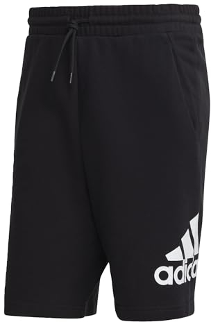 adidas Herren Essentials Big Logo French Terry Shorts, Black, M