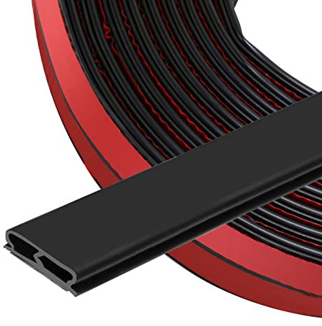 Türdichtung Dichtungsband Selbstklebende 20mm(B)*6mm(D)/ 15m(L) für Türen Fenster Gummidichtung/Anti-Kollision/Schalldichter/Wasserdichter/Staubdicht/Schwarz