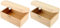 Creativ Create Crafts 575440 Schatztruhe aus Holz mit gebogenem Deckel und Metallverschluss, braun, 16,5 x 11 x 8,55 (Packung mit 2)