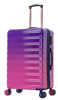 CELIMS - Valigia Media 65 cm in Policarbonato | Valigia Media 20 kg | Leggera | Viola