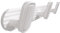 Porte-manteau mural blanc, 3 crochets en métal pour accrocher chapeau, sac à main et peignoirs, crochet de serviette pour salle de bain et entrée (lot de 1)