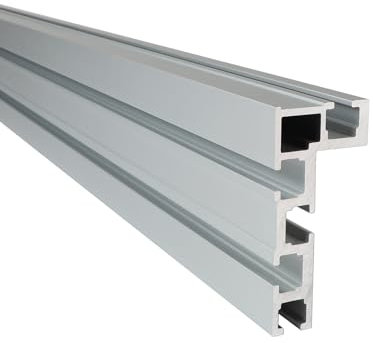 DBREAKS T Nut Schiene Gehrungsschiene, 75 Typ 600MM T Schienen Alu Profil, T Schiene Aluminium Profil, DIY T-Nut-Gehrungsschienenlehre, Holzbearbeitung Werkbank Modifikation für Zaunbefestigung