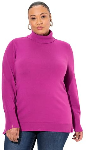 Ulla Popken Damen Pullover Beere 42+