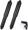 2Pcs Paper Holder Roller, Roller Spindle Replacement Rod, Spring Loaded Insert Spindle, Plastic Paper Holder Roller Rod for Bathroom(Black)