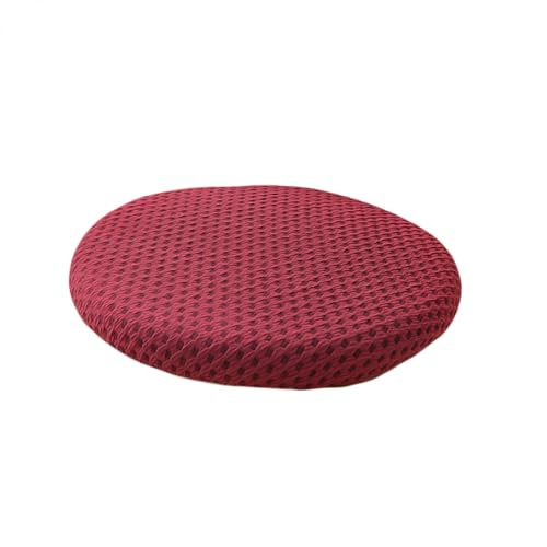 Sitzkissen Esszimmerstuhl, Sitzkissen KüChenstuhl 40x40cm Memory Foam Rund Weich Abnehmbarer Mit ReißVerschluss FüR Wohnzimmer, Terrasse, Auto, Garten, Drinnen Und DraußEn Rose Red 2PCS