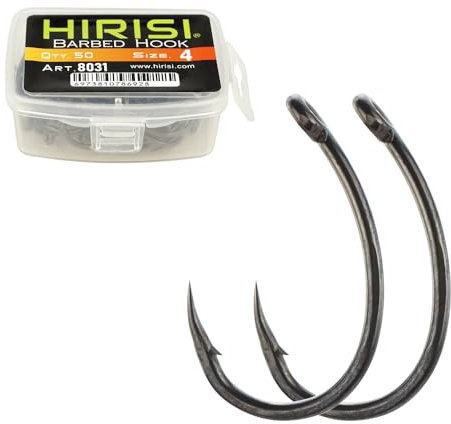 50 StüCk Angelhaken PTFE-Beschichteter Edelstahl Mit Hohem Kohlenstoffgehalt Stacheldraht Angelhaken Mit öSe AngelzubehöR (FBA-8031-4)