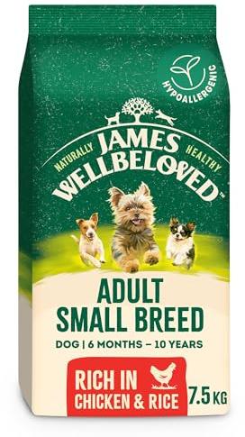James Wellbeloved Dog Adult Hypoallergenic Dry Food Small Breed Chicken and Rice 7.5 kg