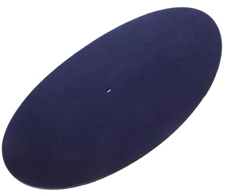 Hemobllo Antistatische Schallplatten Matte aus Filz Leichte Plattentellermatte für Stabile Wiedergabe von Vinyl Schallplatten zu Hause und Reisen
