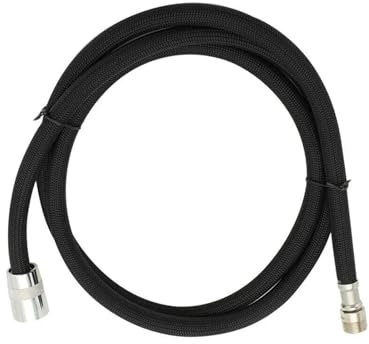Tubo flessibile di ricambio for doccia da cucina con doccetta estraibile, in nylon, 150 cm, filettatura G1/2 M15, nero