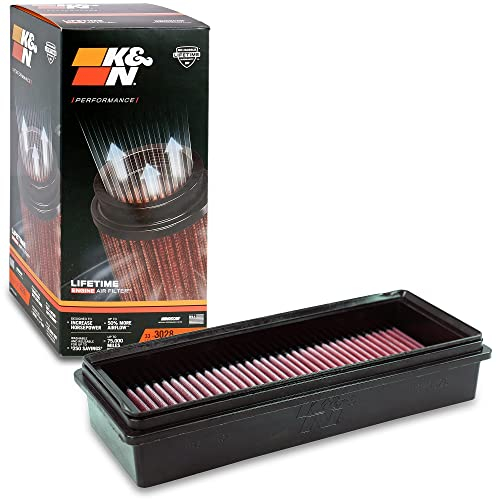 K&N 33-3028 Filtri Aria Sostitutivi Auto, Lavabile e Riutilizzabile