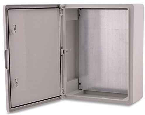 BOXEXPERT® Verteilerkasten außen wasserdicht [ABS Kunststoff IP65 Gehäuse] grau (Serie Fleet) 500x350x190mm | Schaltschrank außen | Wandschrank | Industriegehäuse | Leergehäuse