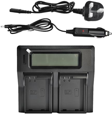 DSTE 1.5A Fast Charging Dual Battery Charger Compatible for Nikon EN-EL15 ENEL15 1 V1 Z6 Z7 D600 D610 D750 D800 D800E D810A D7000 D7100 D7200,Nikon Battery Grip MB-D11 MB-D12 MB-D15 MB-D17 as MH-25