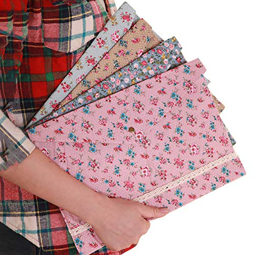 4 Stück A4 Blumen Dokumententasche Dokumentenmappe Schreibmappe Datei Taschen Datei Ordner