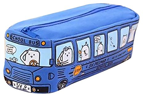 FeiliandaJJ Federmäppchen Junge Cars Große Kapazität Studenten Mäppchen Multifunktions Reise Kosmetiktasche Briefpapier Beutel Federmappe Federtasche Bleistift Beutel für Mädchen Junge (Blau)