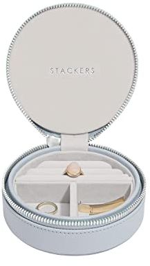 Stackers Runde Reise-Schmuckschatulle, Lavendel