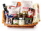 Die Scheune GmbH - Geschenkkorb/Präsentkorb Italien Caesar mit Vorspeisen, Teigwaren, Tomatensauce, Pesto und Patés aus Italien und dem Mittelmeerraum - Delikatessen Geschenkkorb deluxe premium