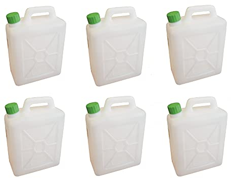 SICIGNANO ECOPLAST - Tanica per Acqua, Contenitori per Liquidi da 3 Litri, 6 unità